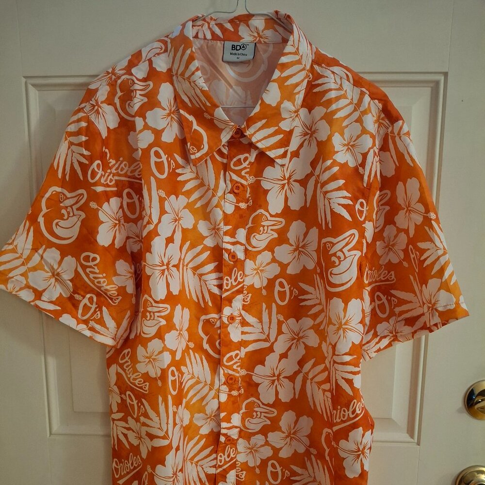 Baltimore Orioles Hawaiian Medium Shirt